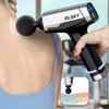 olsky deep tissue handheld electric body back massage gun for athletes with 9 speeds and 12 attachments