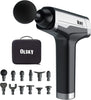 olsky deep tissue handheld electric body back massage gun for athletes with 9 speeds and 12 attachments