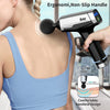 olsky deep tissue handheld electric body back massage gun for athletes with 9 speeds and 12 attachments